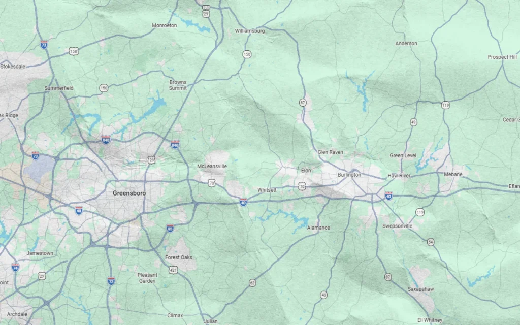 A map of Mold Patrol's service area